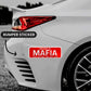 Mafia Bumper Sticker waterproof vinyl decal for laptop, bike, car & bottle
