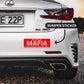 Mafia Bumper Sticker waterproof vinyl decal for laptop, bike, car & bottle