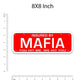 Mafia Bumper Sticker waterproof vinyl decal for laptop, bike, car & bottle