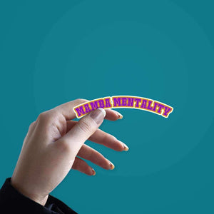 Mamba Mentality sticker waterproof vinyl decal for laptop, bike, car & bottle