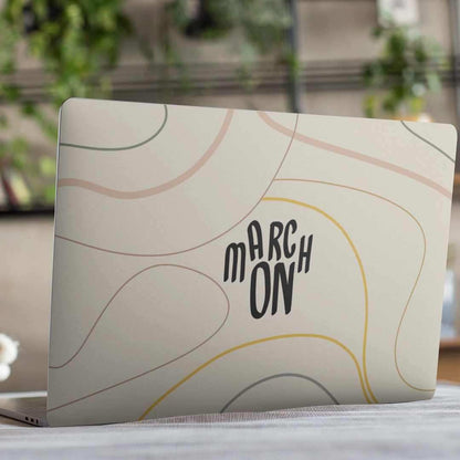 March On Laptop Skin waterproof vinyl decal for laptop, bike, car & bottle