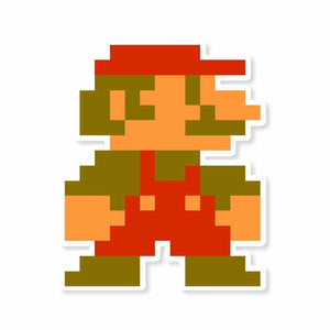 Mario Sticker waterproof vinyl decal for laptop, bike, car & bottle