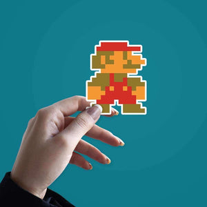Mario Sticker waterproof vinyl decal for laptop, bike, car & bottle