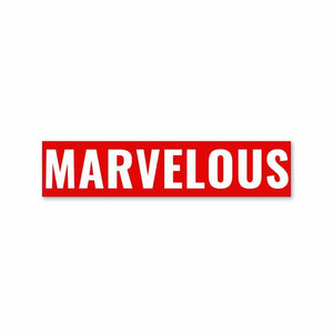 Marvelous Sticker waterproof vinyl decal for laptop, bike, car & bottle