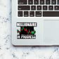 Millionaire in Progress Sticker waterproof vinyl decal for laptop, bike, car & bottle