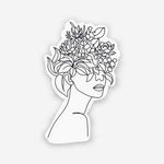Mind Like a flower sticker waterproof vinyl decal for laptop, bike, car & bottle