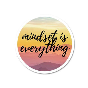 Mindset is everything Sticker waterproof vinyl decal for laptop, bike, car & bottle