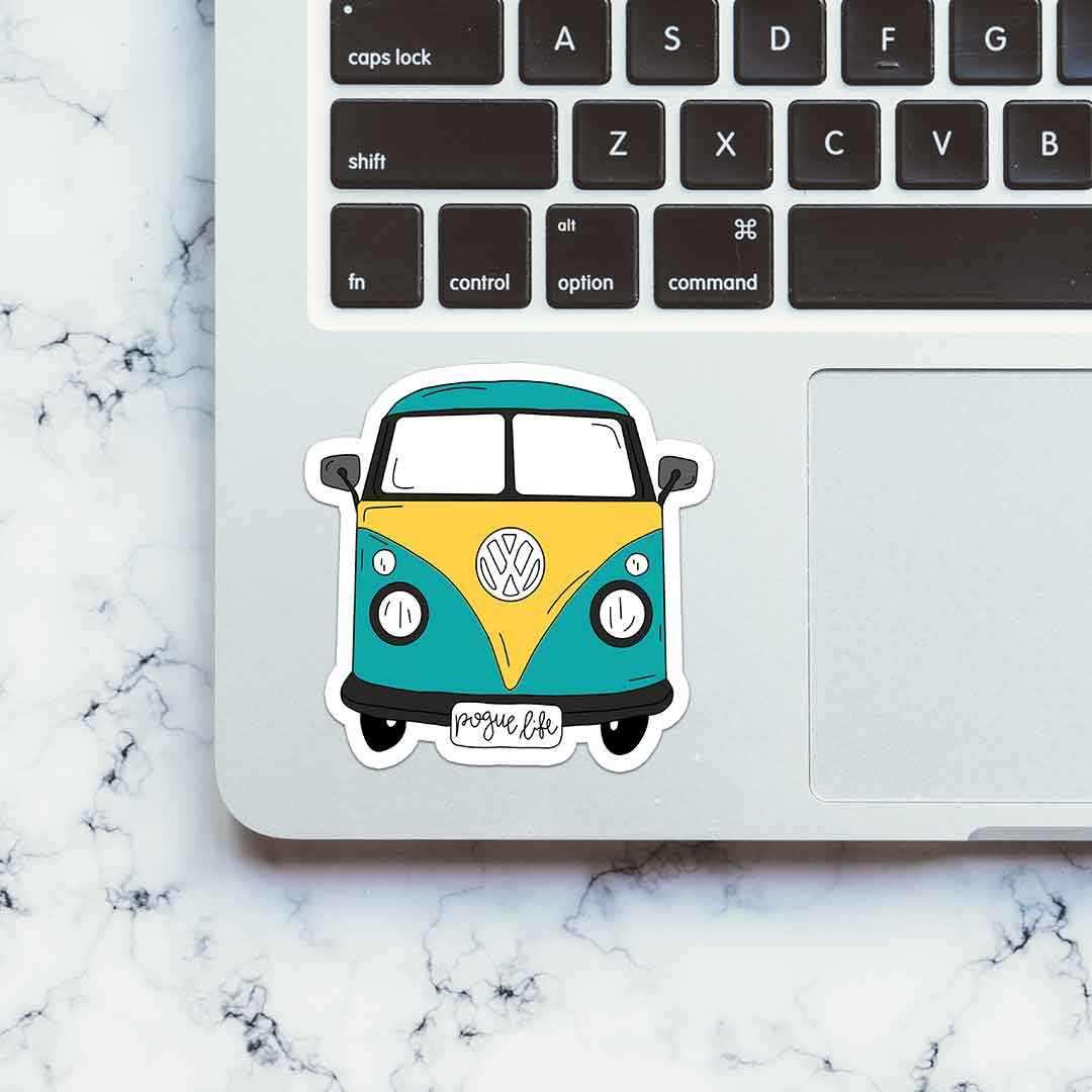 Mini Bus Sticker waterproof vinyl decal for laptop, bike, car & bottle