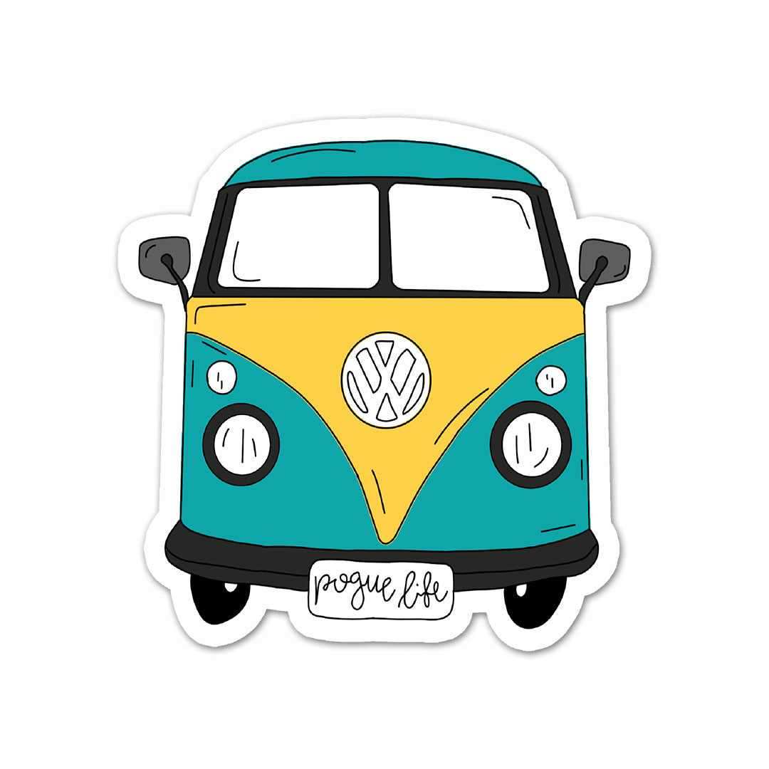 Mini Bus Sticker waterproof vinyl decal for laptop, bike, car & bottle