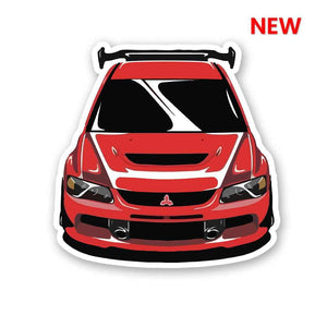 Mitsubishi Lancer Sticker waterproof vinyl decal for laptop, bike, car & bottle