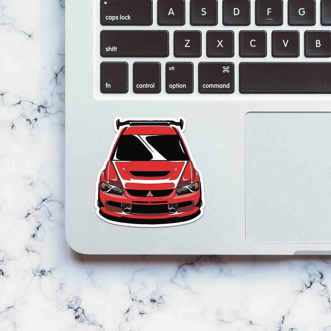 Mitsubishi Lancer Sticker waterproof vinyl decal for laptop, bike, car & bottle