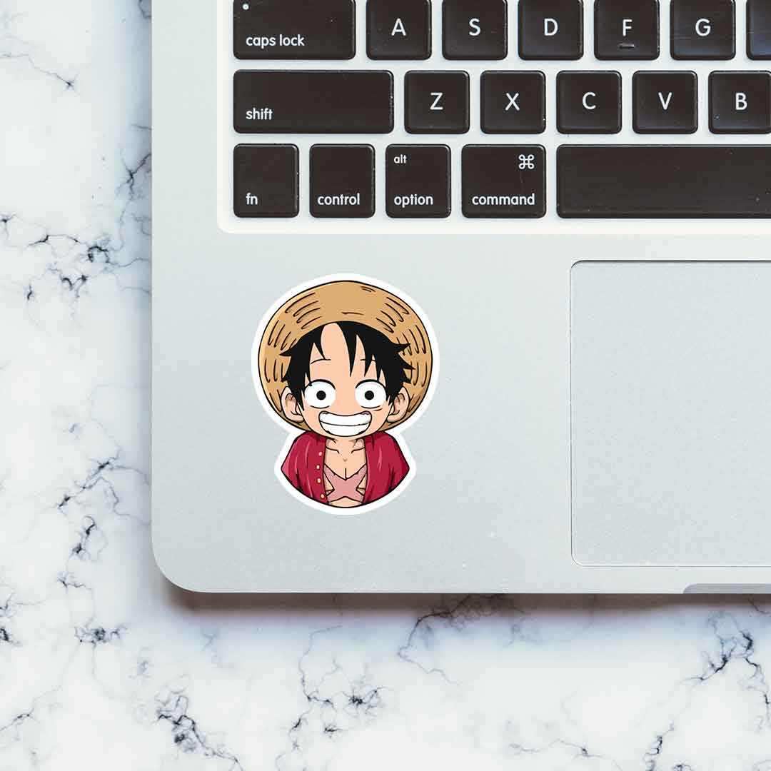 Monkey d luffy Sticker waterproof vinyl decal for laptop, bike, car & bottle