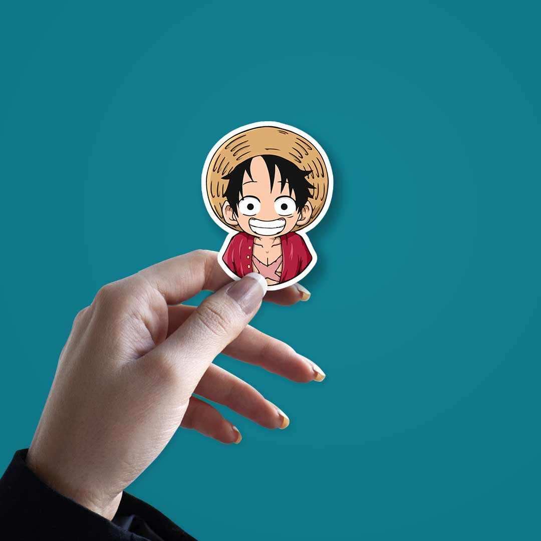 Monkey d luffy Sticker waterproof vinyl decal for laptop, bike, car & bottle