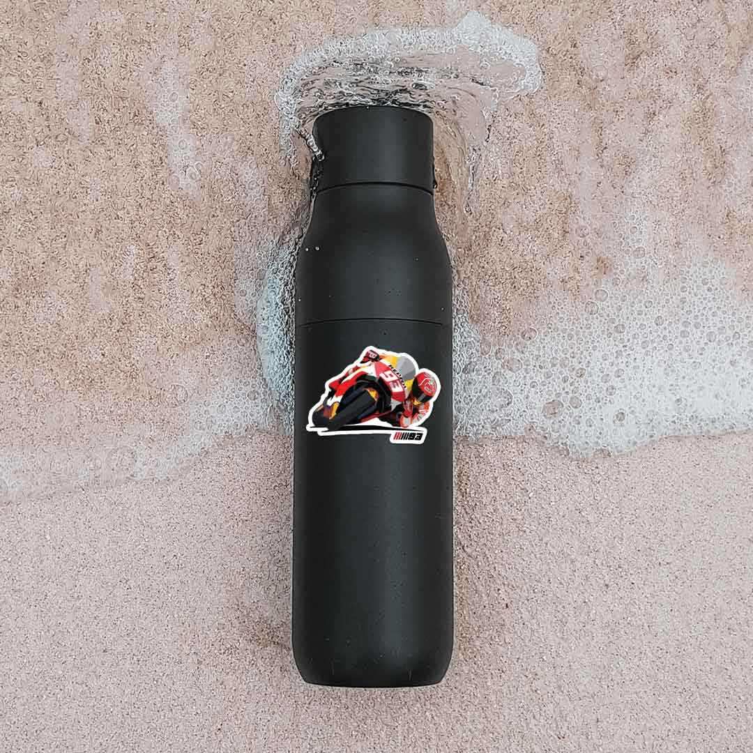Motogp 93 Sticker waterproof vinyl decal for laptop, bike, car & bottle