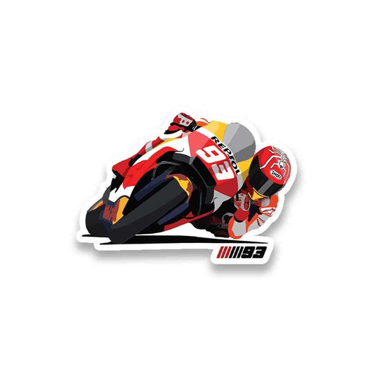 Motogp 93 Sticker - STICK IT UP