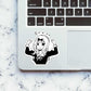 Muscular Anya Sticker waterproof vinyl decal for laptop, bike, car & bottle