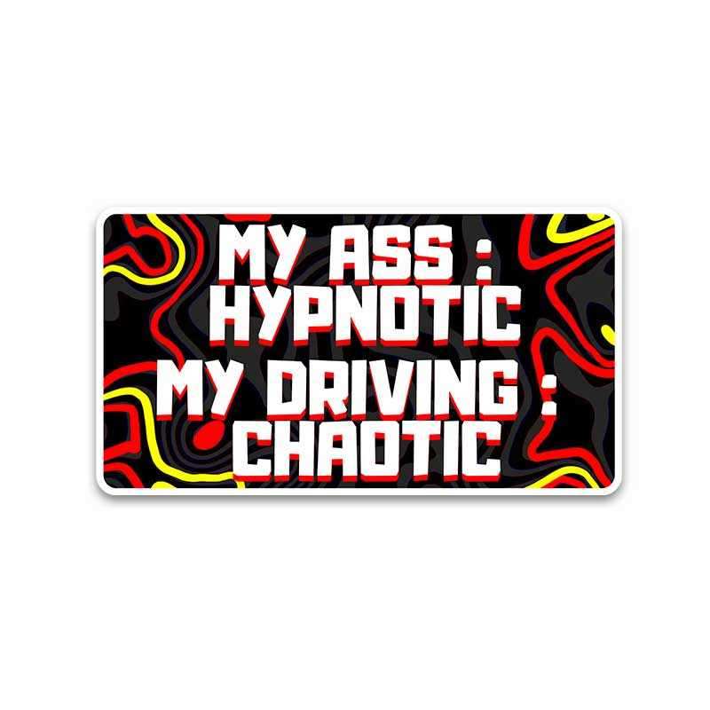 My Ass Hypnotic Bumper Sticker waterproof vinyl decal for laptop, bike, car & bottle