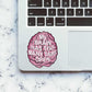 My brain has too many tabs open Sticker waterproof vinyl decal for laptop, bike, car & bottle