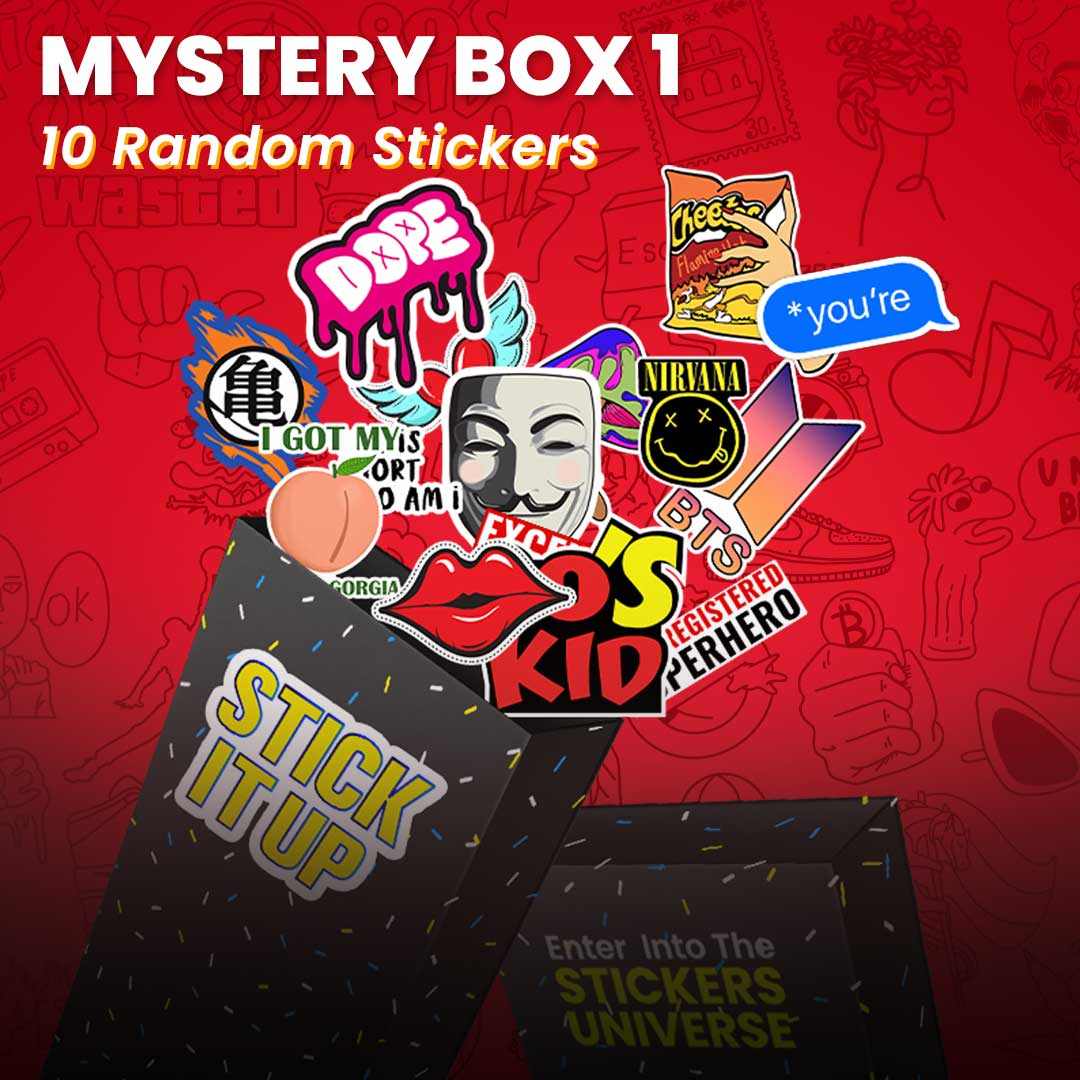 Mystery Box 1 [10 Random Stickers] - Mystery Box | STICK IT UP