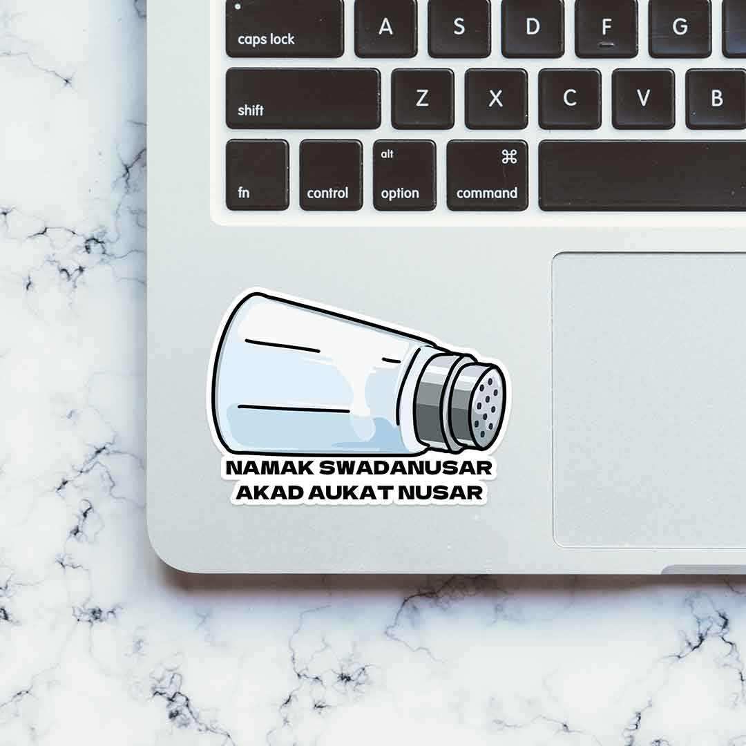 Namak Swadanusar sticker waterproof vinyl decal for laptop, bike, car & bottle