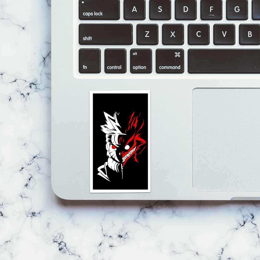 Naruto kurama Sticker waterproof vinyl decal for laptop, bike, car & bottle