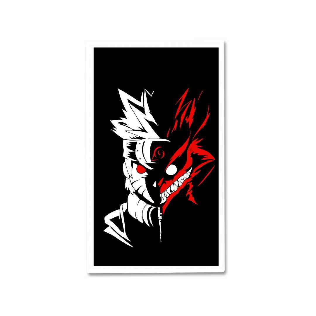 Naruto kurama Sticker waterproof vinyl decal for laptop, bike, car & bottle