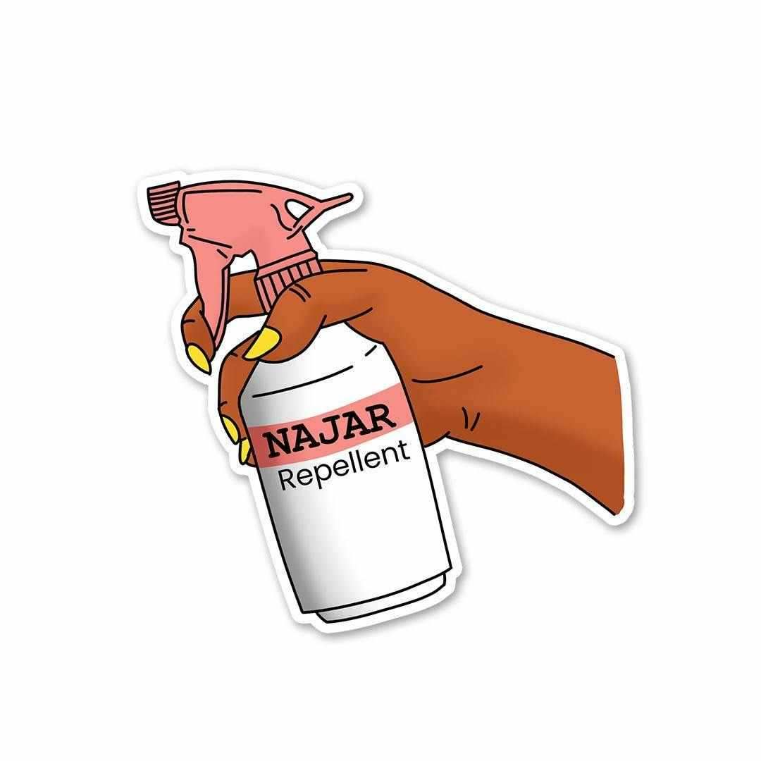 Nazar Repellent Sticker waterproof vinyl decal for laptop, bike, car & bottle