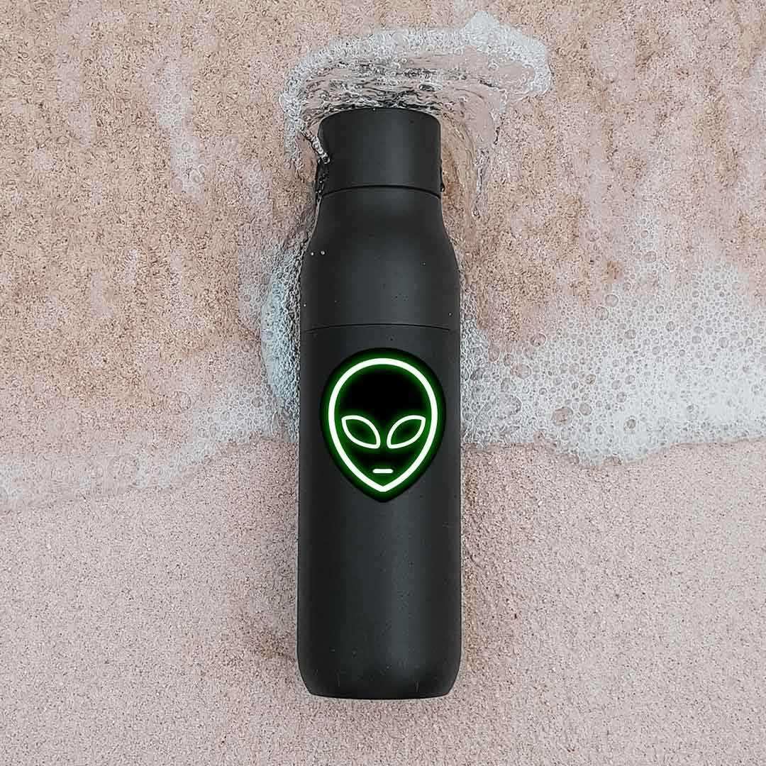 Buy Neon Alien Sticker Online | Premium Waterproof Vinyl | STICK IT UP