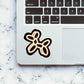 Neon Balloon dog Sticker waterproof vinyl decal for laptop, bike, car & bottle