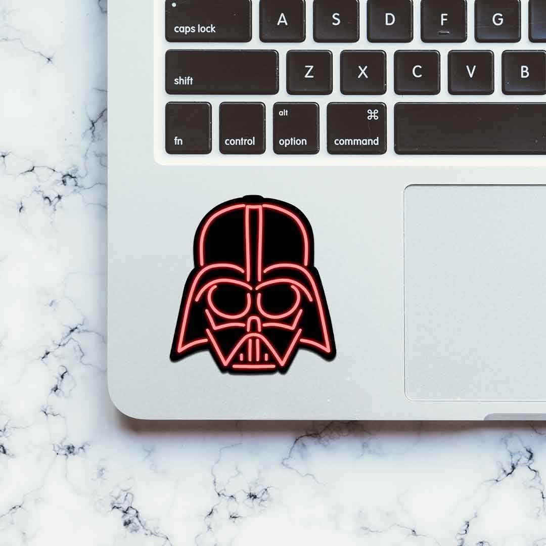 Neon Darth Vader Sticker - STICK IT UP