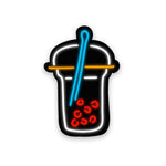 Neon Latte Sticker waterproof vinyl decal for laptop, bike, car & bottle