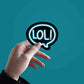 Neon LOL Sticker waterproof vinyl decal for laptop, bike, car & bottle