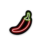 Neon Mirchi Sticker waterproof vinyl decal for laptop, bike, car & bottle