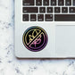 Neon No weed Sticker waterproof vinyl decal for laptop, bike, car & bottle