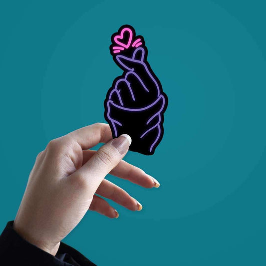 Neon Oppa Saranghae Sticker - STICK IT UP