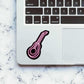 Neon Pink guitar Sticker waterproof vinyl decal for laptop, bike, car & bottle