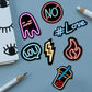 Neon Sticker Pack [15 Sticker] waterproof vinyl decal for laptop, bike, car & bottle