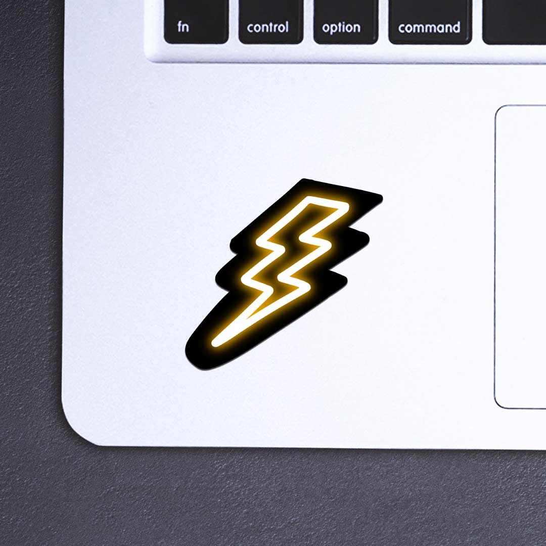 Neon Sticker Pack [15 Sticker] waterproof vinyl decal for laptop, bike, car & bottle