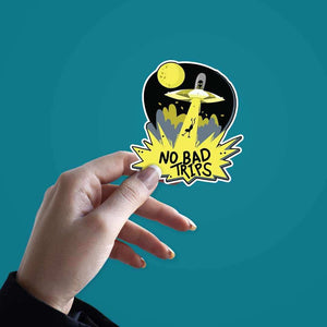No Bad Trips sticker waterproof vinyl decal for laptop, bike, car & bottle