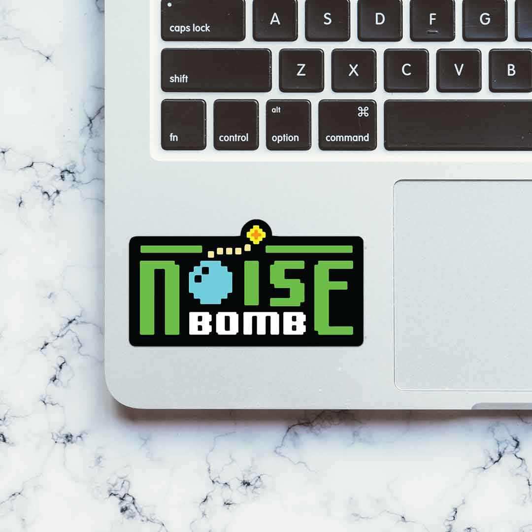 Noise Bomb Sticker waterproof vinyl decal for laptop, bike, car & bottle