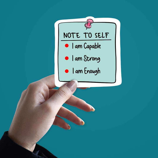 Note To Self Sticker - STICK IT UP