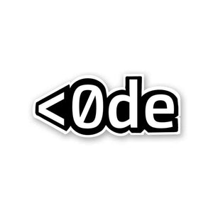 <ode Sticker waterproof vinyl decal for laptop, bike, car & bottle