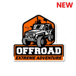 OFFROAD EXTREME ADVENTURE Sticker waterproof vinyl decal for laptop, bike, car & bottle