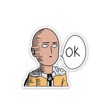 OK Sticker waterproof vinyl decal for laptop, bike, car & bottle