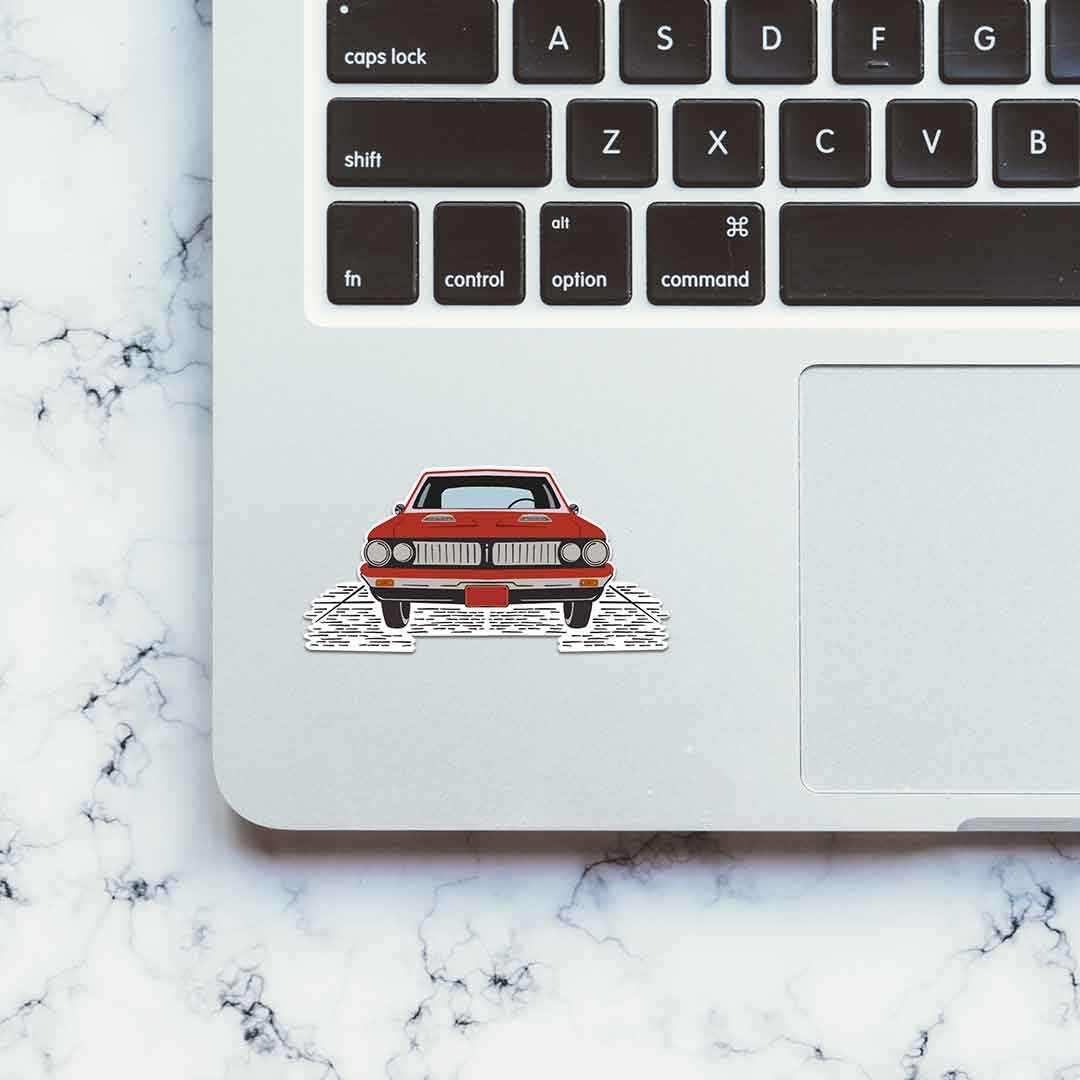 Old Muscle Sticker waterproof vinyl decal for laptop, bike, car & bottle