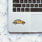 Old School Beetle Sticker waterproof vinyl decal for laptop, bike, car & bottle