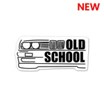 OLD SCHOOL Sticker waterproof vinyl decal for laptop, bike, car & bottle