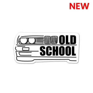 OLD SCHOOL Sticker waterproof vinyl decal for laptop, bike, car & bottle