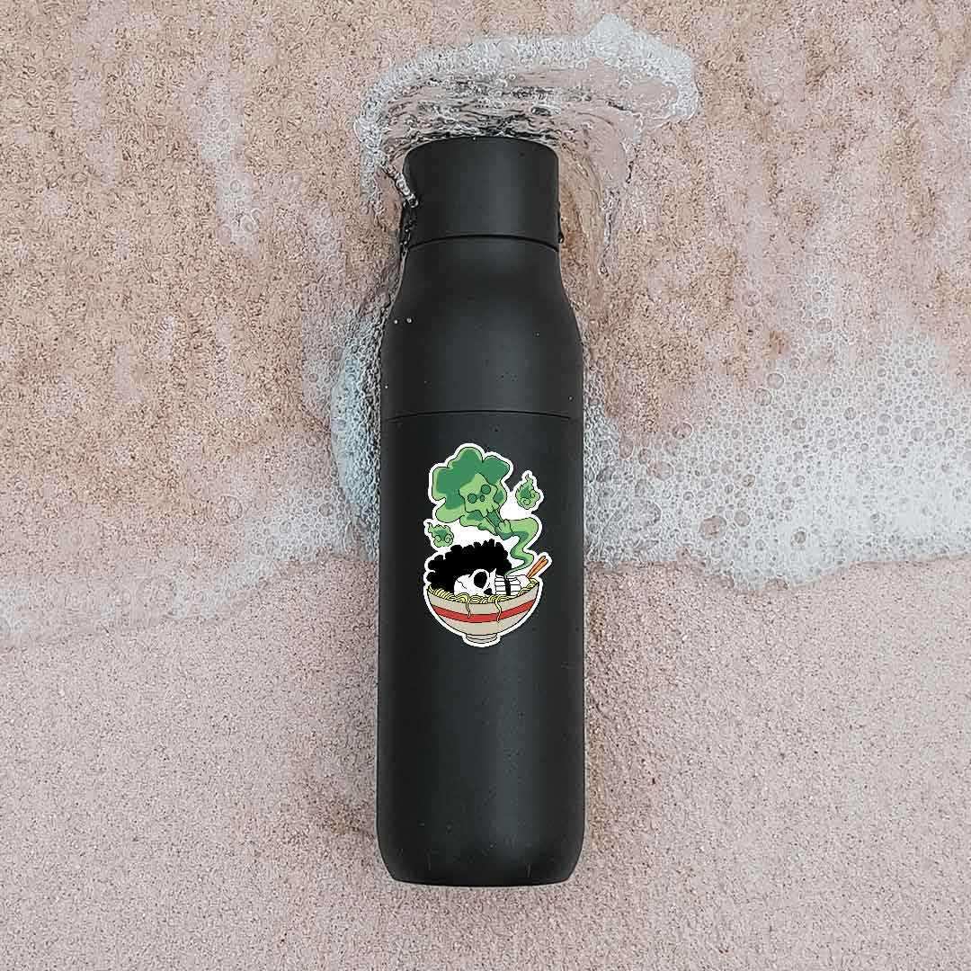 One piece 1 Sticker waterproof vinyl decal for laptop, bike, car & bottle