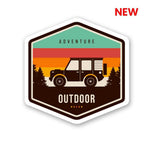 OUTDOOR RIDE Sticker waterproof vinyl decal for laptop, bike, car & bottle